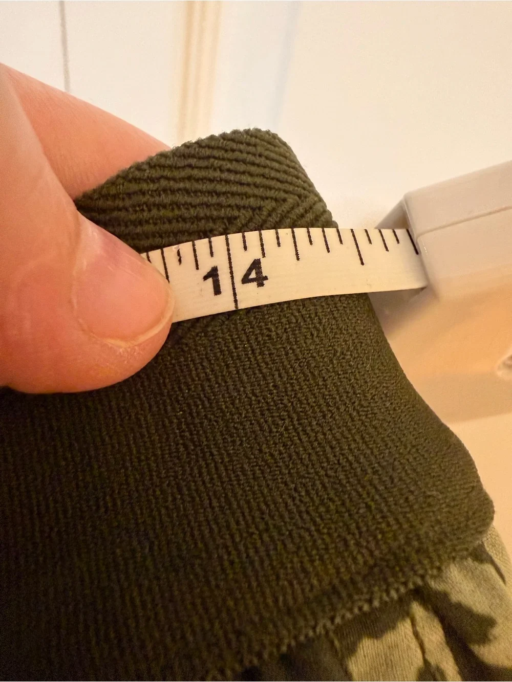 Athleta Olive Green Printed Mini Skort with Pockets